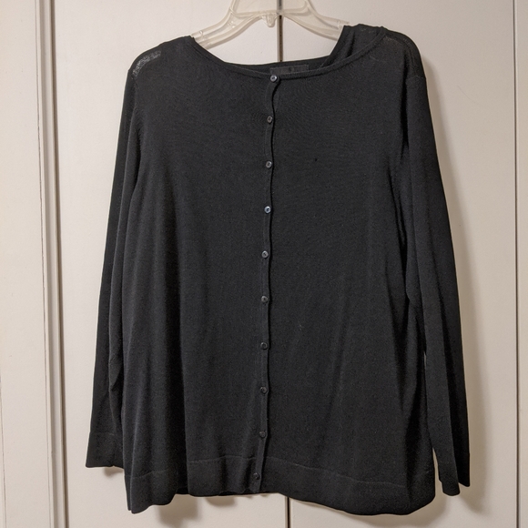 August Silk Plus Size Black Sweater Set - Picture 2 of 15